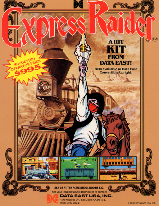 Express Raider (US, rev 5) Arcade Game Cover